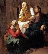 Johannes Vermeer Christ in the House of Martha and Mary oil painting on canvas